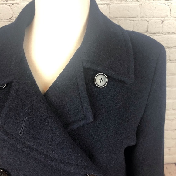 Jones New York Country Pea Coat Navy Blue Size P - Picture 3 of 8